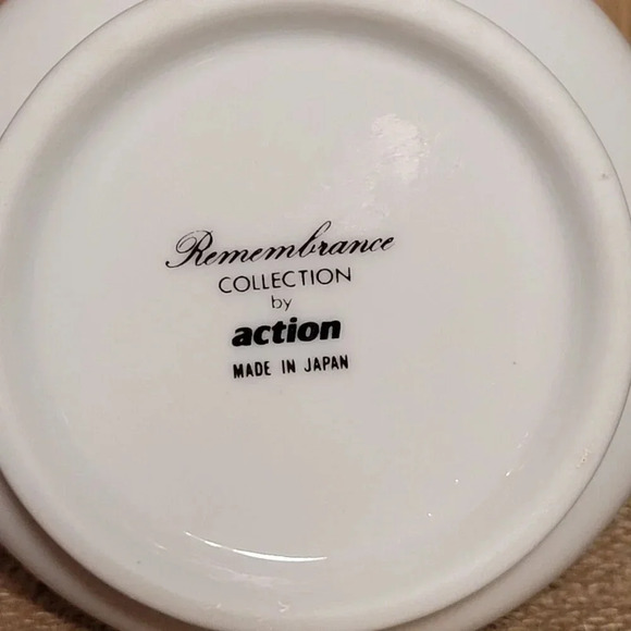 Vtg. Remembrance Collection Porcelain Sugar Creamer Set Pastel Floral1985 - Picture 6 of 9